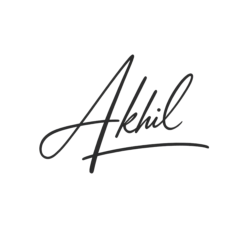 Akhil Signature